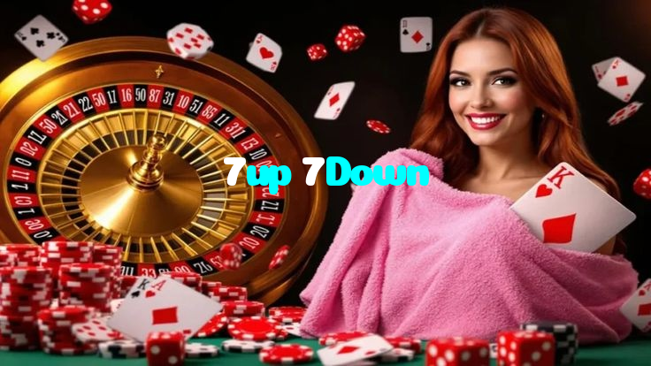 7up 7Down casino presented on mobile device in Pakistan with slots and live games