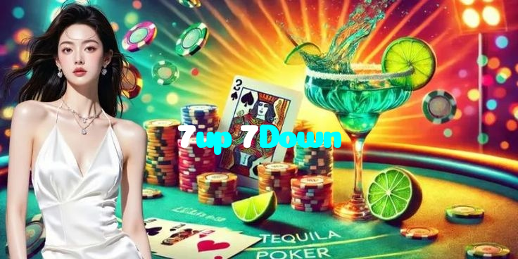 7up 7Down casino presented on mobile device in Pakistan with slots and live games